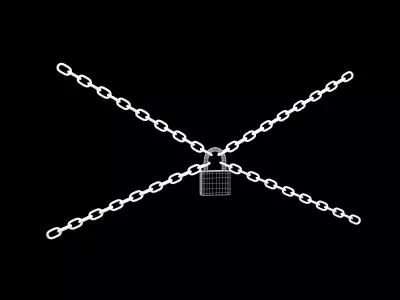 Locked Icon v1 002 Low-poly 3D model