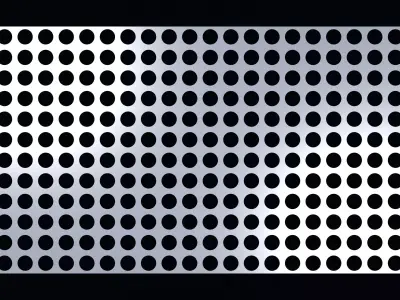 Perforated panel with 44 percent opening 25O71 3D model