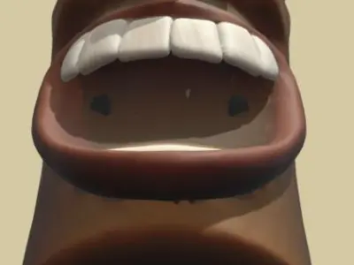 korean laughung totem 3D model