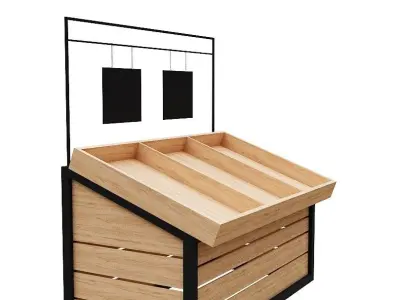 Stall models Low-poly 3D model