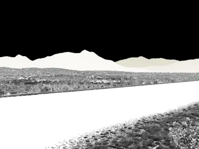 Field road production 3D model