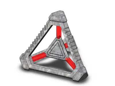 Sci-Fi Tetrahedral Artifact 3D model