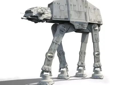 Game Ready Star Wars AT-AT Imperial Walker Low-poly 3D model