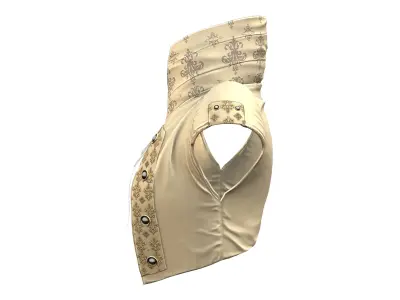 Steampunk Victorian Bolero Jacket Low-poly 3D model