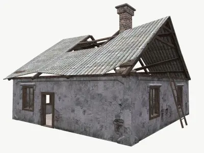 Old House 03 Low-poly 3D model