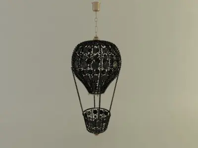 Baloon chandlier Low-poly 3D model
