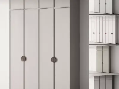 231 cabinet furniture 08 modular wardrobe cupboard 04 3D model