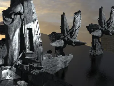 Angel Watch City Towers Kitbash  3D model