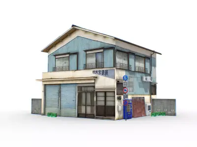 Tokyo House 005 Low-poly 3D model