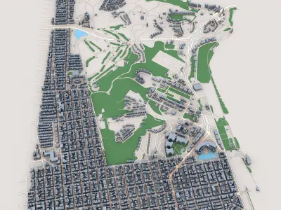 San Francisco City California 3D model