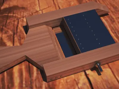 Torch Light  Low-poly 3D model