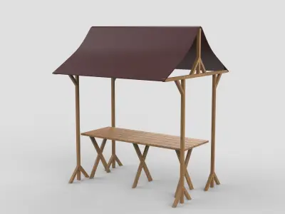 Market Tent 3D model