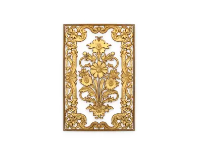 classical door decor 08 3D model