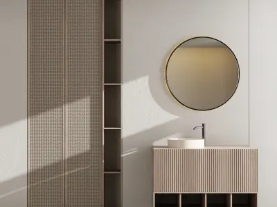 Bathroom furniture by Fauset Bathroom 97 Low-poly 3D model