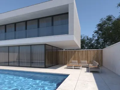 Exterior House Scene 2 3D model