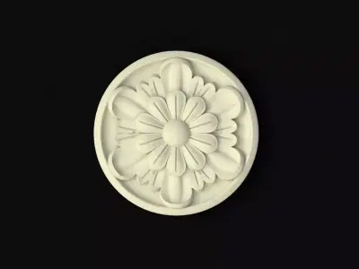 rosette flower 3D model 17