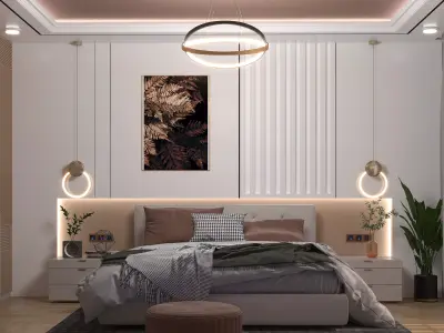moderm bedroom  3D model
