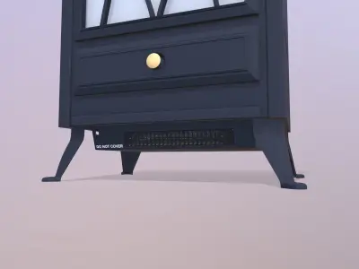 Electric Heater Fireplace 3D model