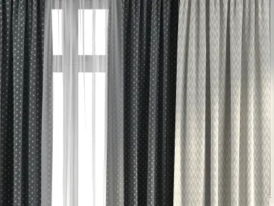 Curtain Set 268 3D model