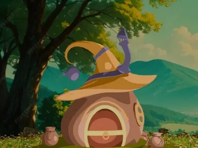 cartoonish hut 3D model