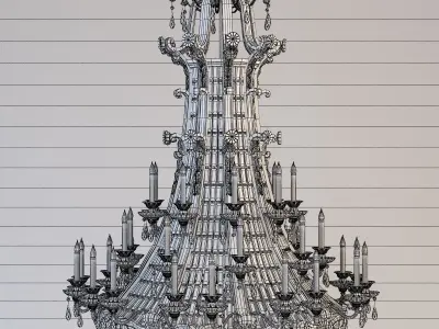 Palace Hotel chandelier 3D model