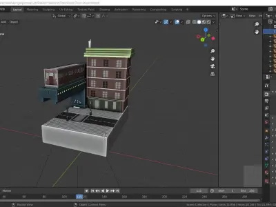 New York Train  Low-poly 3D model