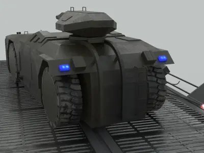 M577 Armored Personnel Carrier  3D model