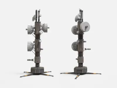 Sci fi antenna 7 3D model