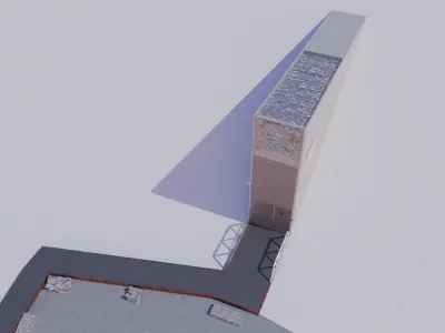 Svalbard Global Seed Vault Low-poly 3D model