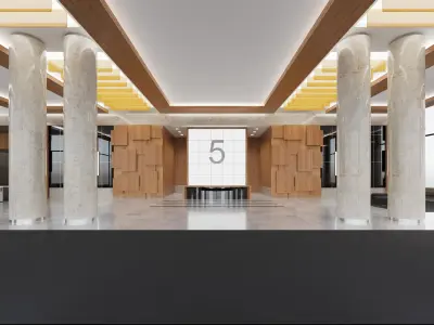  5 Churchill Place Building with Lobby Canary Wharf 