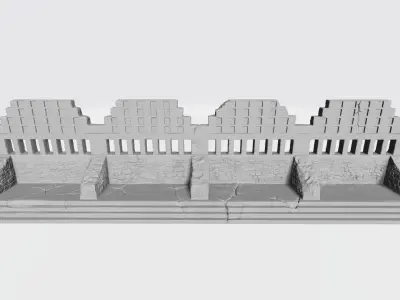 Mayan fence 3D print model
