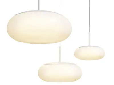 BELLEZA Oval Elegant Living Room pendant light Low-poly 3D model