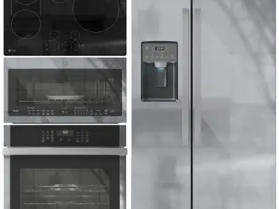 GE Appliance Collection Set 01 3D model