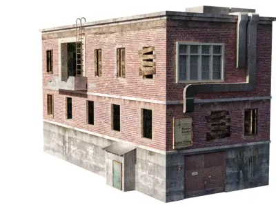 Old style warehouse 3D model