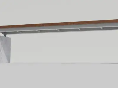 Park Bench 1 - Low poly PBR Low-poly 3D model
