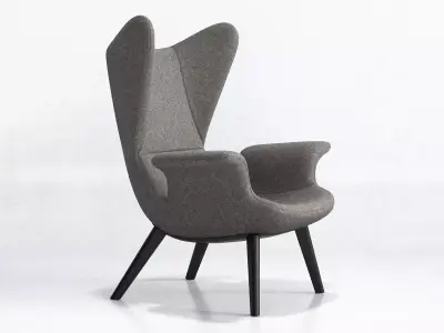 Longwave Armchair 3D model