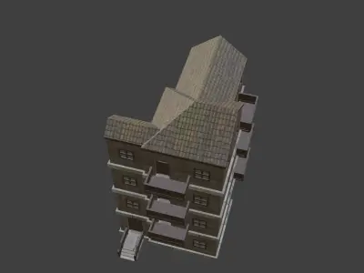 House Model 70 Low-poly 3D model