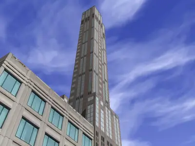 Virtual Greenwich village NYC  Low-poly 3D model