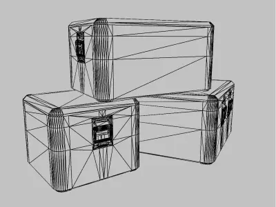Storage Crates Low-poly 3D model