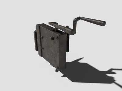 Vintage Door Handle 3D model