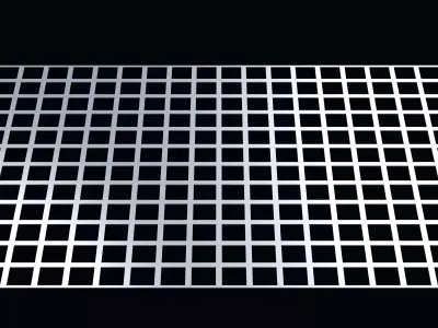 Perforated panel with 64 percent opening 25O121 3D model