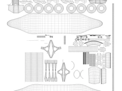 Electric Skateboard 3D model