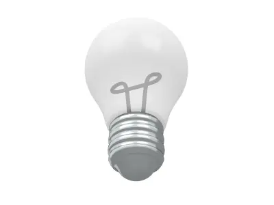 Light Bulb v1 005 Low-poly 3D model