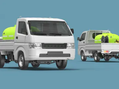  Truck Suzuki Carry with Fire Tank and Pump 