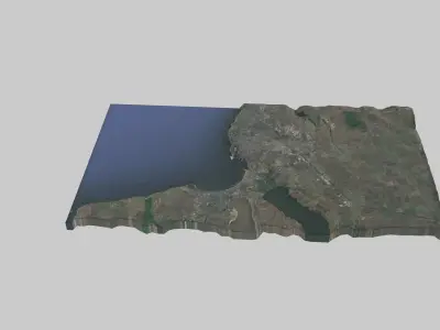 Odessa City Low-poly 3D model