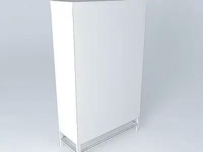 Crate and Barrel Blake Grey Wash 2Door Cabinet Free 3D model