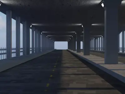 Double Bridge Free 3D model