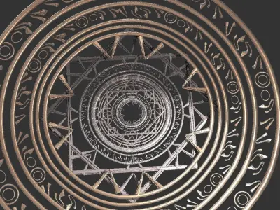 Babylonian Wall design 2  3D model