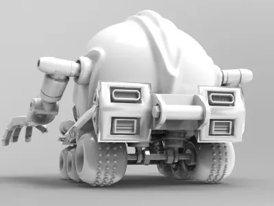 Moonwalker Robothelmets Series Sci Fi 3D print model