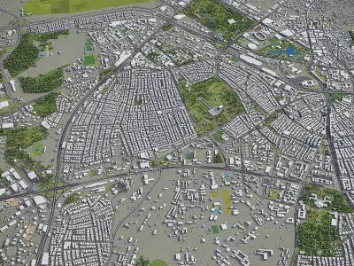 Ankara - City 3D Model Low-poly 3D model